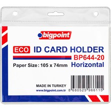  bigpoint kart poşeti eco yatay 105x74mm bp644-20 (100 lü paket)