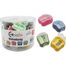 Belirtilmemiş Bafix Kalemtıraş Kapaklı Kavanoz Bfx-Ts003B (36 Lı Paket)