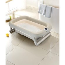 Empressco Zuu Baby Yeni Dereceli Termometreli Katlanır Bebek Küveti 45 Lt Bej - Fiyatı, Yorumları