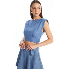Lcw Vision Indigo Tişört