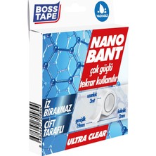  boss tape nano bant magic tape asma montaj bandı (kutulu) 19 mm x 3 metre bt-01031