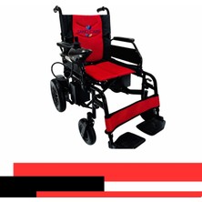 Akülü Tekerlekli Sandalye Yüksek Kalite Çelik Şase Akülü Engelli Sandalyesi