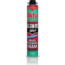 Akfix 805P Poliüretan Köpük Tabancalı Su Geçirmez ve Küf Tutmaz Özellikte