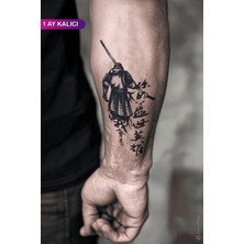 BP Tattoo 1 Ay Kalıcı Tattoo Gerçek Dövme Görünümlü Samuray Dövmesi