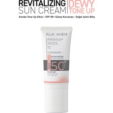 Alix Avien Aydınlık Görünüm Yüksek Uva/uvb Korumalı SPF50+ Güneş Kremi - Revitalizing Sun Cream Dewy Tone Up