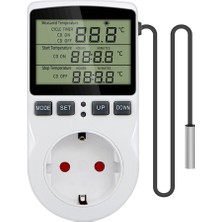 UniChrome 220V Dijital Kuluçka Sıcaklık Kontrol Cihazı Çok Fonksiyonlu Kablolu Termostat
