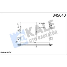 Kale Mixdepo Kondenser Al/al Sebring-Dodge Enger-Jeep Compass-Patriot