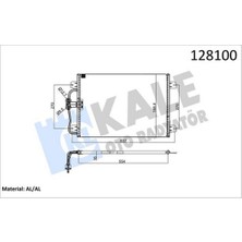 Kale Mixdepo Klima Kondenseri Mgn I 96-03 1.4-1.6-2.0-1.9d 545X391X16