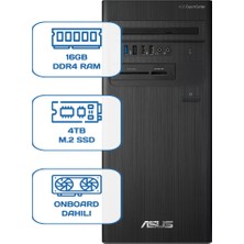 Asus Expertcenter D5 Tower D500TD I5 12400 16GB Ddr4 4tb M.2 SSD W11P Desktop