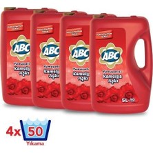 ABC Yumuşatıcı Kamelya Aşkı 5 lt 4'lü Set Kalıcı Parfüm Etkili Yumuşatma Özelliği