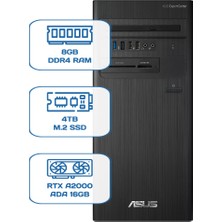 Asus Expertcenter D5 Tower D500TD I5 12400 8gb Ddr4 4tb M.2 SSD Rtx A2000 Ada 16GB W11P Desktop