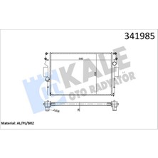 Kale Mixdepo Su Radyatörü Iveco Daily Iii-Iv 06-11 mt Brazing 648X438X36 500039637