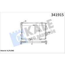 Kale Mixdepo Motor Su Radyatoru Bmw M52 M60 M62 M73 E39 E38 Klimali