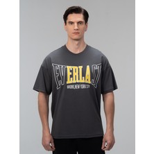 Everlast Iconic Rest Oversize Füme Erkek Tişört