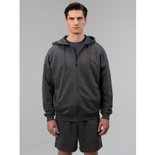 Everlast Authentic Boxing 2.0 Füme Fermuarlı Erkek Sweatshirt