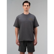 Everlast Authentic Boxing 2.0 Comfort Fit Füme Erkek Tişört