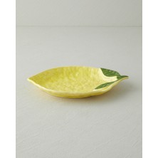English Home Lemonella Seramik Kayık Tabak 27X19X3 cm Sarı