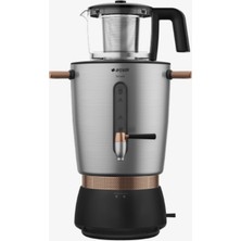 Arçelik SE 9036 I Inox Mat Çelik Semaver 1 L Demlik Kapasitesi 3 L Su Isıtıcı