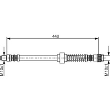 Bosch Mixdepo Ön Fren Hortumu Partner 96- Berlingo 96- Xsara 97- C2 03- 438XM10