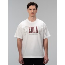 Everlast Iconic Rest Oversize Beyaz Erkek Tişört