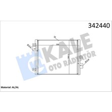 Kale Mixdepo Klima Kondenseri Porsche 911-TARGA-BOXSTER-CAYMAN Al-Al
