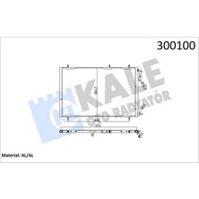 Kale Mixdepo Klima Radyatörü Kondenser Peugeot P206 98-09 1.1-1.4-1.6-2.0-1.4hdi-1.6hdi mt Kurutucusuz 552X363X16