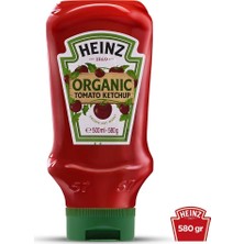 Heinz Organik Ketçap 580 gr Yapay Katkı Maddesi Olmadan Gerçek Domates Aroması