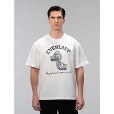 Everlast Graphic Collection Comfort Fit Beyaz Erkek Tişört