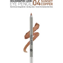 Alix Avien Suya Dayanıklı Kalıcı Holografik Işıltılı Göz Kalemi - Holographic Eye Pencil 04 Sunset Copper