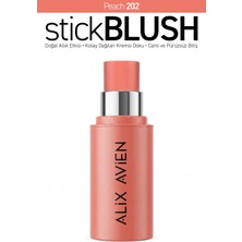 Alix Avien Kremsi Dokulu Kolay Dağılan Nemlendirici Saten Bitişli Stick Allık - Stick Blush 202 Peach