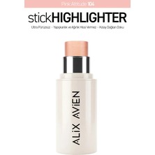 Alix Avien Parlak Işıltılı Nemlendirici Krem Stick Aydınlatıcı - Stick Highlighter 104 Pink Attitude