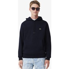 Lacoste Men's Classic Fit Kapüşonlu Yaka Sweatshirt Lacivert