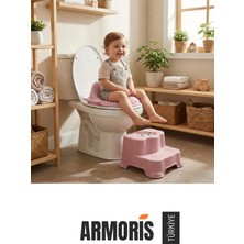 Empressco Armoris #klozetadaptörü Çocuk Tuvalet Eğitimi Oturağı Pembe Kulplu Güvenli Konforlu Kaymaz Hijyenik - Fiyatı, Yorumları