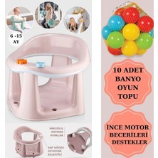 Empressco Zuu Baby Bebek Banyo Oturağı - Vakum Tabanlı Bebek Mama Oturağı - Bel Destekli Vakumlu Mama, Pudra 10 Top - Fiyatı, Yorumları