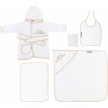 Empressco Sema Baby 5 Parça Bebek Bornoz Seti - Ekru - Fiyatı, Yorumları