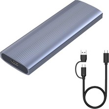 Apera CR45 10 Gbps Harddisk Kutusu Pcı-E Nvme ve Sata Ngff M.2 Disk Uyumlu Ikisi Bir Arada Çevirici Adaptör USB 3.1 - 3.2