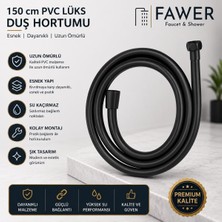 Pvc 150 Cm Siyah Lüks Duş Hortumu