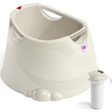 Empressco Ok Baby Okbaby Bebek Banyo Seti Opla Küvet & Splash Bebek Duşu Kırık Beyaz - Fiyatı, Yorumları