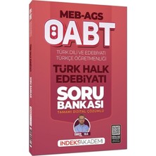 Indeks Akademi 2026 Öabt Meb-Ags Türk Dili ve Edebiyatı-Türkçe Türk Halk Edebiyatı Soru Bankası Çözümlü - Türker Tola Indeks Akademi Yayıncılık