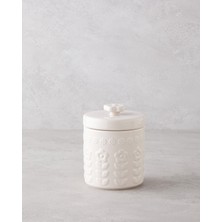 English Home Soft Bloom Stoneware Kavanoz 15 cm Krem