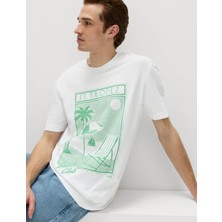 Marks & Spencer Desenli Pamuklu T-Shirt