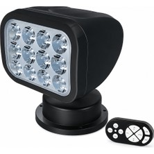 Seaflo Uzaktan Kumandalı LED Projektör 12/24V 28W Siyah