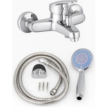 Viosa Banyo Bataryası Musluk Duş Seti 2'li Set 5 Yıl Garantili Dayanıklı Malzeme ile