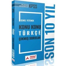 Paraf Akademi 2026 Kpss Lise Ortaöğretim Ön Lisans Türkçe Çıkmış Sorular Son 10 Yıl Konu Konu Çözümlü Paraf Akademi Yayınları