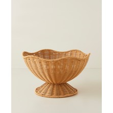English Home Veroana Plastik Rattan Sunumluk 29,5X18 cm Kahverengi