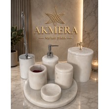 Akmera Home Akmera Elite 7 Parça %100 Gerçek Mermer Banyo Seti