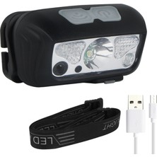 Kzy Mobilya Powermaster CY-2088 Şarjlı Ultra Hafif LED Kafa Feneri 3 Modlu ve Açı Ayarlı