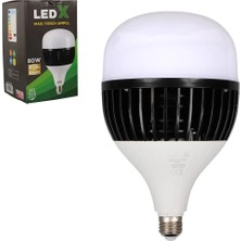 Ledx AL-TH80 Akım Korumalı 80 Watt 7200 Lümen E27 Beyaz Maxi Kristal Torch LED Ampul