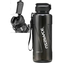 Odea 1500ML Kapasiteye Sahip Siyah Tritan Su Matarası, Pipetli Tasarım ile Pratik Kullanım