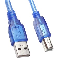 S-Link USB Yazıcı Kablosu 10MT 2.0 Şeffaf Powermaster